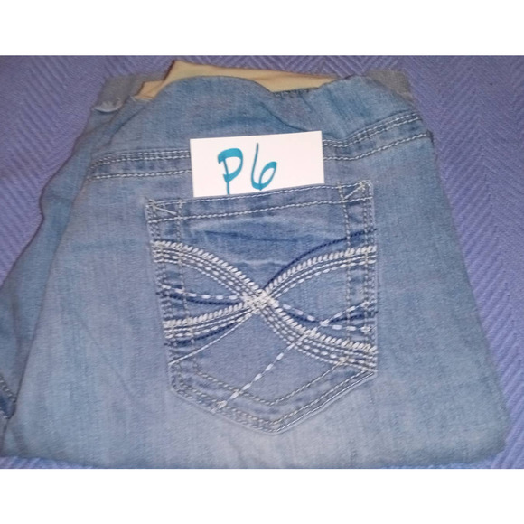 Maternity Bermuda Shorts Women's 28 Denim Pull On Regular Fit 5-Pockets (P6) - Picture 3 of 10